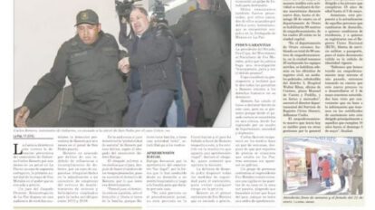Portadas impresas del periódico La Patria