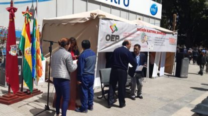 Empadronamiento biométrico en Oruro rumbo a las elecciones generales