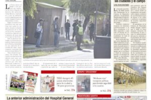 Portadas impresas del periódico La Patria