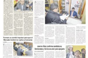 Portadas impresas del periódico La Patria