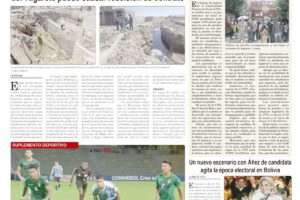 Portadas impresas del periódico La Patria