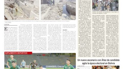 Portadas impresas del periódico La Patria