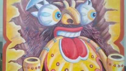 Maquetas para el pintado del recorrido del Carnaval de Oruro