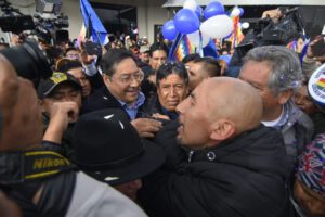 Luis Arce campaña electoral en Bolivia