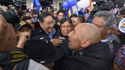 Luis Arce campaña electoral en Bolivia