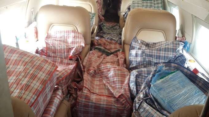 Cocaína estaba en 32 paquetes