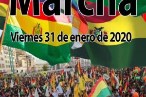 Marcha por el respeto a la lucha del pueblo en La Paz