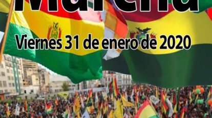 Marcha por el respeto a la lucha del pueblo en La Paz