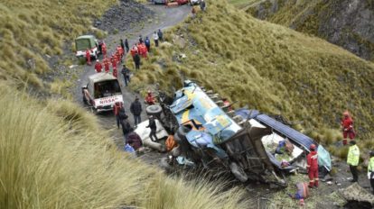 Accidente en la ruta Coripata-La Paz