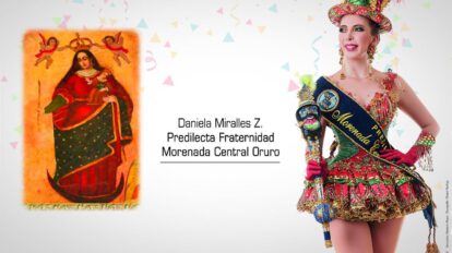 Fraternidad Morenada Central Oruro proclamará a su predilecta Daniela Miralles