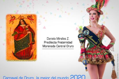 Fraternidad Morenada Central Oruro proclamará a su predilecta Daniela Miralles