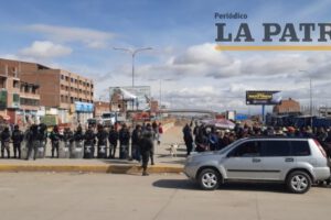 bloqueo alcantarillado Distrito 6