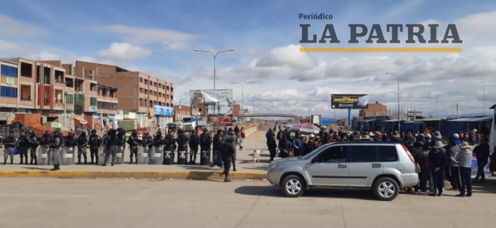 bloqueo alcantarillado Distrito 6