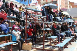 Venta de metros lineales en el Carnaval de Oruro