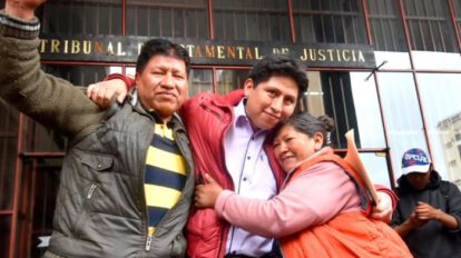 Jhiery Fernández y su familia tras la anulación de sentencia