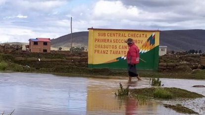 Comunarios de Chetaca afectados por las intensas lluvias