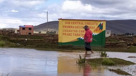 Comunarios de Chetaca afectados por las intensas lluvias
