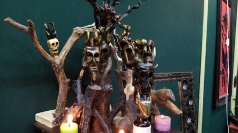 José Pérez arte reciclado en Expo RusticArt