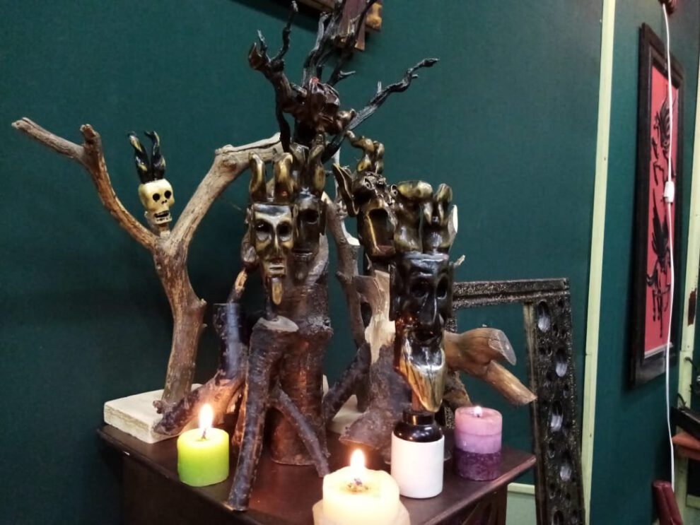 José Pérez arte reciclado en Expo RusticArt