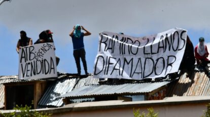 Protesta de los reos en el penal de San Pedro