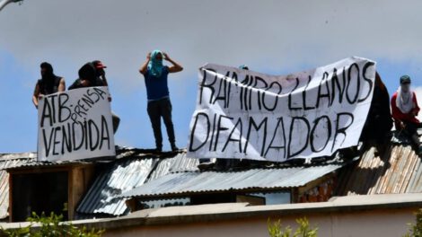 Protesta de los reos en el penal de San Pedro