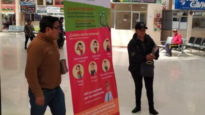 Medidas preventivas contra el coronavirus en Oruro