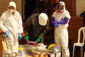 Equipos de bioseguridad entregados en Oruro para prevenir el coronavirus