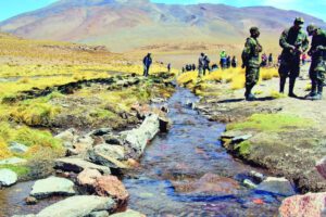 Aguas del Silala que emergen de Bolivia
