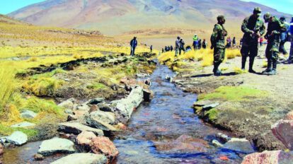 Aguas del Silala que emergen de Bolivia