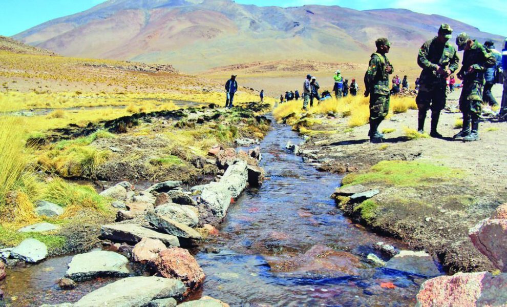 Aguas del Silala que emergen de Bolivia
