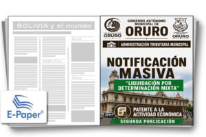 Patente a la actividad económica - Gobierno Autónomo Municipal de Oruro II