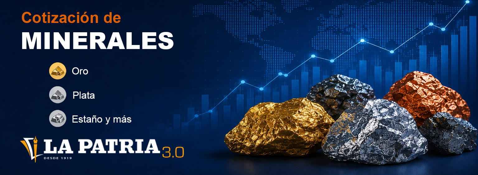 Cotización de minerales en Bolivia