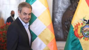 José Luis Rodríguez Zapatero durante una visita a Bolivia