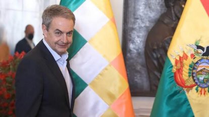 José Luis Rodríguez Zapatero durante una visita a Bolivia
