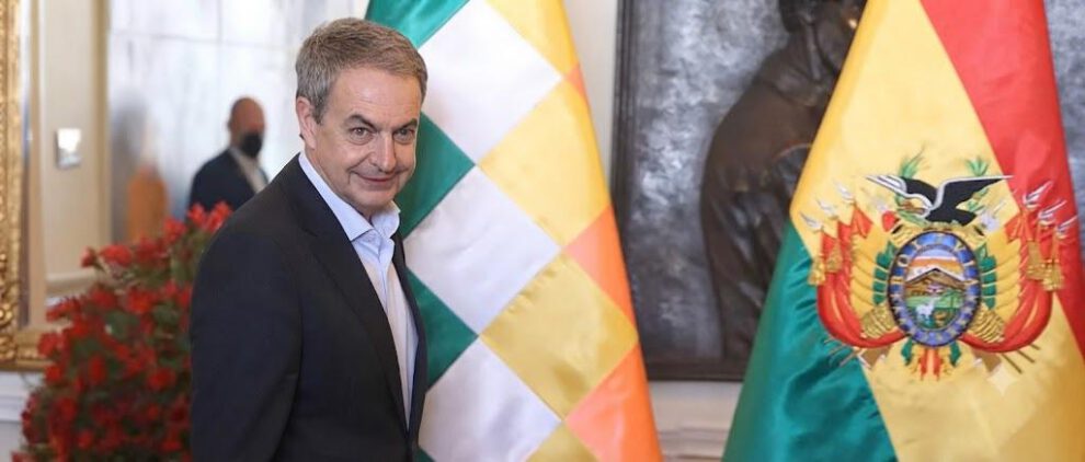 José Luis Rodríguez Zapatero durante una visita a Bolivia