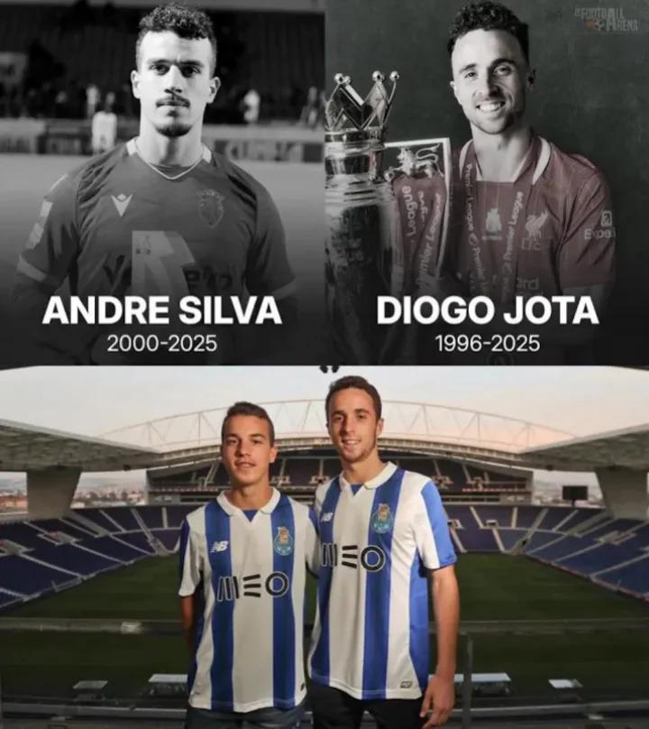 Diogo Jota y su hermano André Silva