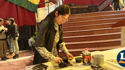 Belén Hinojosa, una de las coordinadorasdel Tercer Encuentro Nacional de Grabadores