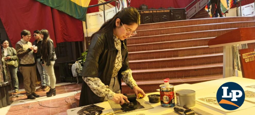 Belén Hinojosa, una de las coordinadorasdel Tercer Encuentro Nacional de Grabadores