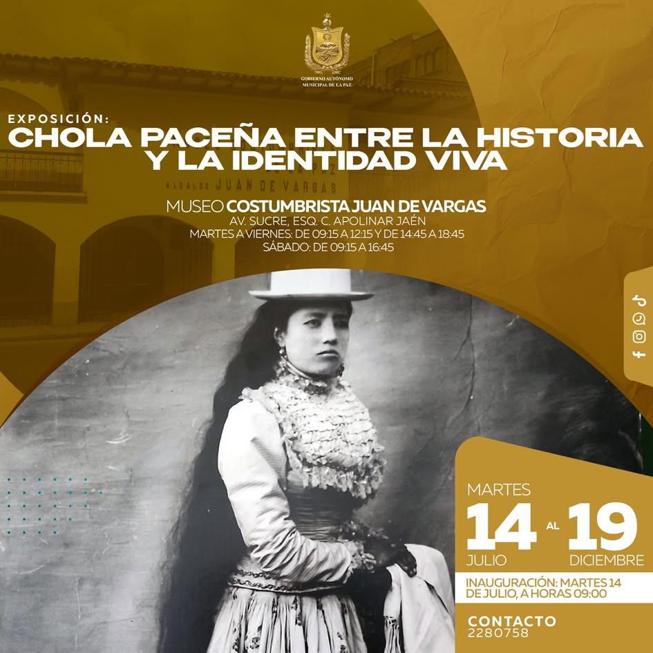 El Museo Costumbrista Juan de Vargas en La Paz inaugurará la exposición “Chola paceña”