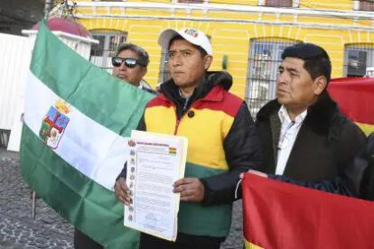 El presidente del Comité Multisectorial, Leonel Condorhuarita