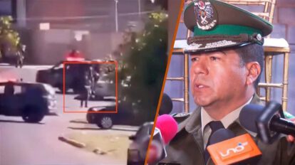 El comandante departamental de la Policía de Santa Cruz, coronel David Gómez