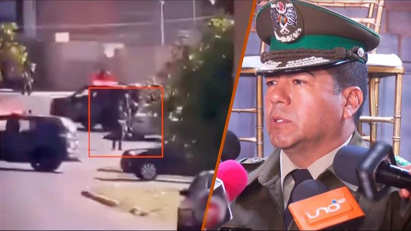 El comandante departamental de la Policía de Santa Cruz, coronel David Gómez