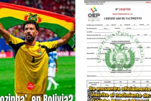 Vozinha y certificado de nacimiento