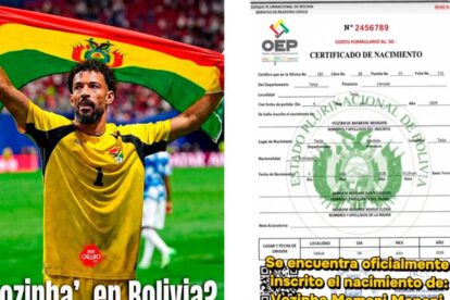 Vozinha y certificado de nacimiento