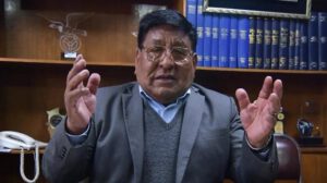 Lucio Gómez, dirigente de la Confederación de Choferes de Bolivia
