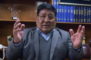 Lucio Gómez, dirigente de la Confederación de Choferes de Bolivia