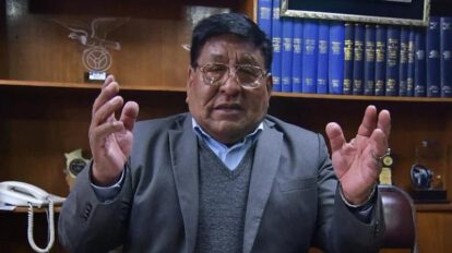 Lucio Gómez, dirigente de la Confederación de Choferes de Bolivia