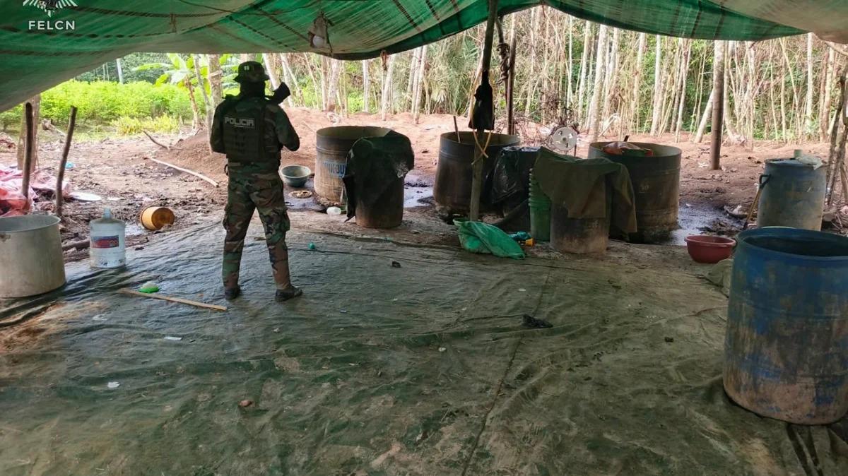 580 litros de cocaína líquida