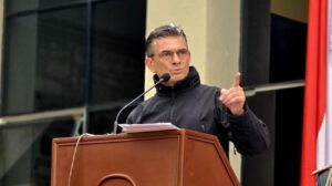 El Presidente Rodrigo Paz en un acto público