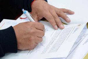 firma de acuerdo